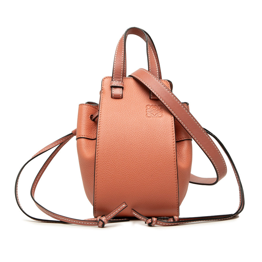 Pre-Loved LOEWE Mini Grained Calfskin Drawstring Hammock Bag